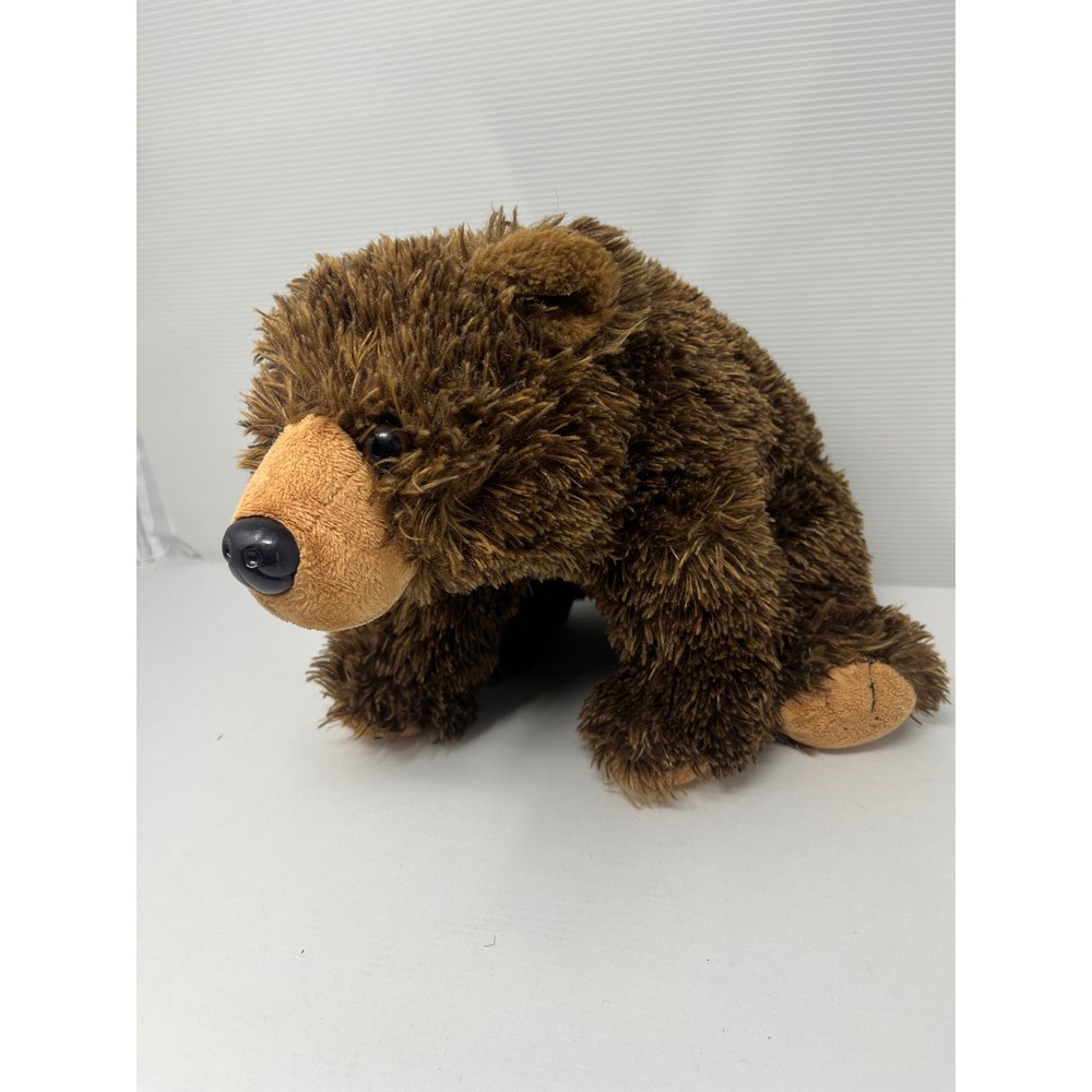 Wild Republic Grizzly Bear Plush Stuffed Animal Shaggy Brown Standing 12 Inch